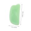 PACKOVE 2pcs Jade Facial Scraper Board for Comfortable Skin Massage Gua Tool for Smooth Edges for Safe Use for Beginners and view 3