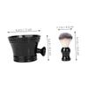 SAFIGLE Nylon Bristle Beard Brush for Men Beard Care Kit Shaving Bowl Brush Multifunctional Shaping Tool view 2