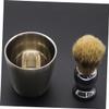 SAFIGLE Beard Brush for Men Shaving Brush Set Bowl Mustache Stainless Shaving Kit Grooming Tool Safe and view 3