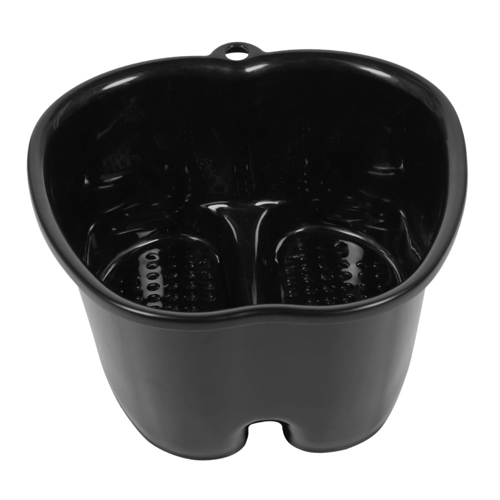 PartyKindom 1pc Foot Bath Tub Plastic Soaking Basin for Relaxation Health Preservation Bucket Hanging Design for Easy Storage Creative Foot Massage