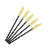 200 Pcs Disposable Eyelash Mascara Brushes for Eye Lashes Extension Eyebrow and Makeup (Black rod and yellow head) view 1