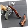 WRITWAA Manual Wooden Handle Razor for Men Hair Razor Beard Trimmer Barber Accessories Quality Shaving Tool view 3