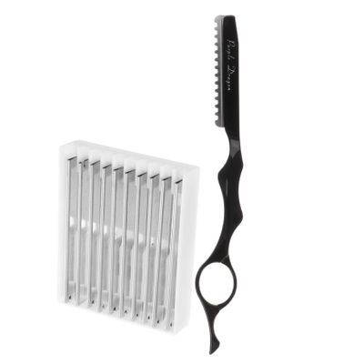 Beaupretty 1set Hair Styling Thinning Razor Kit Replacement Blades for Easy Trimming and Texturizing Lightweight Manual Hair Cutting Tools for Salon and Home Use