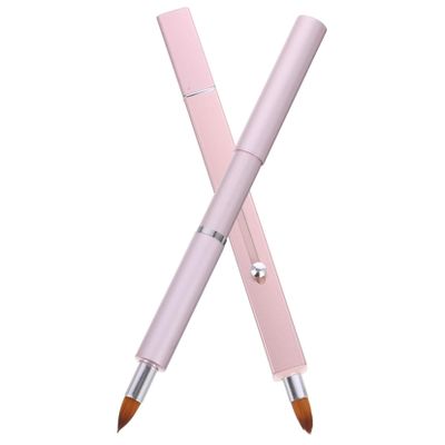 VICASKY 2pcs Retractable Lip Brush for Women Makeup Brush Soft Bristles for Yummy Lip Gloss Application