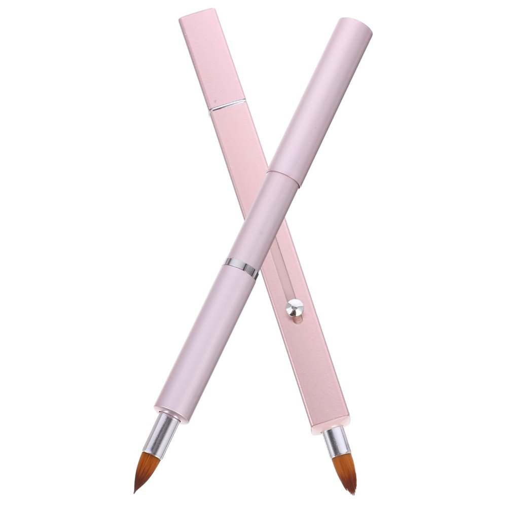 VICASKY 2pcs Retractable Lip Brush for Women Makeup Brush Soft Bristles for Yummy Lip Gloss Application