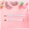 VICASKY 2pcs Retractable Lip Brush for Women Makeup Brush Soft Bristles for Yummy Lip Gloss Application view 2