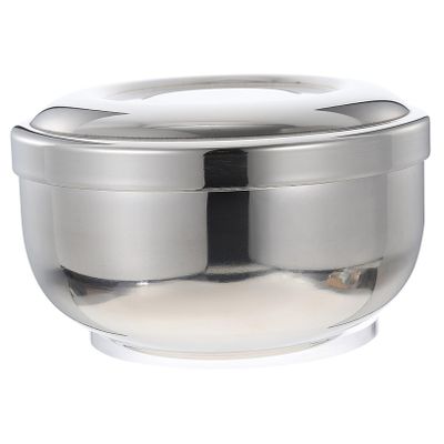 Beaupretty Stainless Steel Shaving Bowl Lid Heavy Duty Shaving Soap Container Mens Foam Bowl for Lather for Home