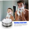 Beaupretty Stainless Steel Shaving Bowl Lid Heavy Duty Shaving Soap Container Mens Foam Bowl for Lather for Home view 2