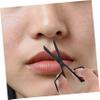 Beaupretty 4sets Nose Hair Removal Scissors Eyebrow Trimmer for Women Men Lightweight Portable and Easy to Store Perfect Grooming Tool 2pcs*4 view 2