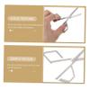Beaupretty 4pcs Stainless Steel Nose Hair Trimming Scissors Eyebrow Grooming Tool Safe Multi-functional Scissors for Men Women for Daily Use and Personal Care view 2
