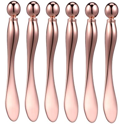 BESTYASH 6pcs Eye Cream Applicator Metal Eye Roller Skin Care Tool Massage Roller Stick