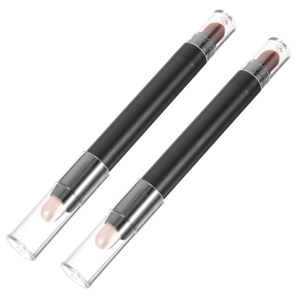 Beaupretty 2pcs Makeup Brush Eye Shadow Sticks Eye Shadow Pencil Natural Eyeshadow Applicators Easy to Apply Kit