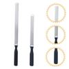 Beaupretty 2pcs Stainless Steel Nail File Double-Sided Manicure Tools for Precision Filing and Washable Suitable for Home Salon Use view 3