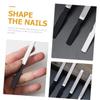 Beaupretty 2pcs Stainless Steel Nail File Double-Sided Manicure Tools for Precision Filing and Washable Suitable for Home Salon Use view 4