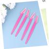 DEARMAMY 10pcs Eyebrow Portable Razor Comfortable to Hold Travel-friendly Made of Material view 4