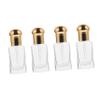 VICASKY 4Pcs Glass Essential Oil Dropper Bottles Refillable Empty Dispensers with Pressable Droppers for Aromatherapy Lotions and Muscle Foundation Travel Use view 1