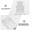 VICASKY 4Pcs Glass Essential Oil Dropper Bottles Refillable Empty Dispensers with Pressable Droppers for Aromatherapy Lotions and Muscle Foundation Travel Use view 3
