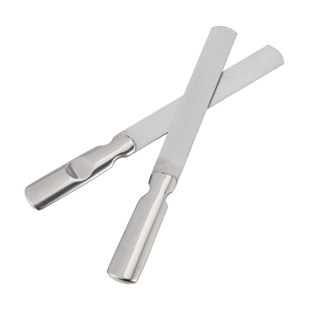 Beaupretty 2pcs Double-Sided Manicure Nail File Tool for Fingernails Professional Nail Care Tools Heavy Duty Cuticle