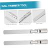 Beaupretty 2pcs Double-Sided Manicure Nail File Tool for Fingernails Professional Nail Care Tools Heavy Duty Cuticle view 2