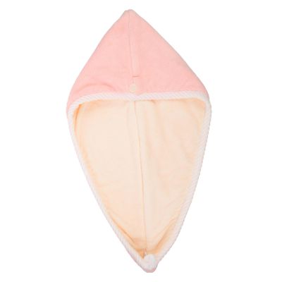 BELLIFFY Hair Drying Towel Wrap Fast Drying Water Absorbent Hair Hat Soft Coral Fleece Material for Women and Girls Shower Cap Alternative