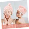 BELLIFFY Hair Drying Towel Wrap Fast Drying Water Absorbent Hair Hat Soft Coral Fleece Material for Women and Girls Shower Cap Alternative view 2