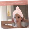 BELLIFFY Hair Drying Towel Wrap Fast Drying Water Absorbent Hair Hat Soft Coral Fleece Material for Women and Girls Shower Cap Alternative view 3