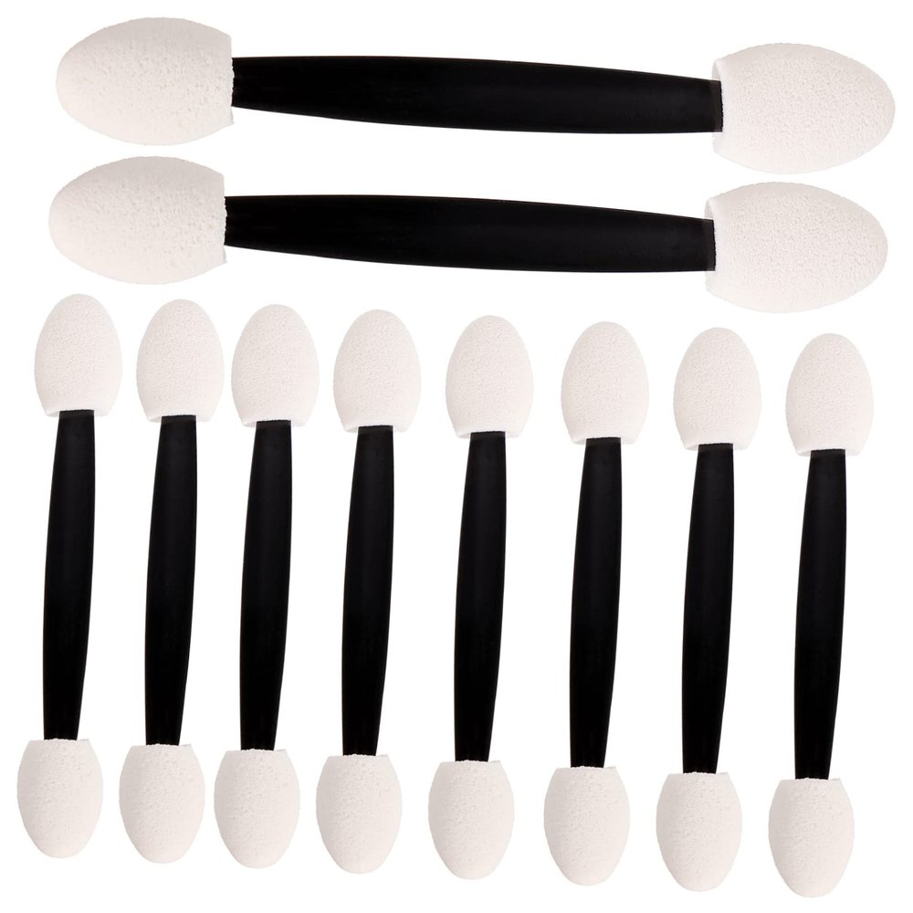 BELLIFFY 4bags Double- Eyeshadow Sponge Makeup Brushes Applicators for Eyes Lips and Nose Contouring Lightweight Portable Cosmetic Tool for Everyday Use