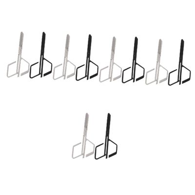 Beaupretty 10pcs Stainless Steel Nose Hair Scissors for Men Women Precision Trimming Tool for Eyebrows and Facial Hair Manual Design for Grooming