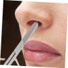 Beaupretty 10pcs Stainless Steel Nose Hair Scissors for Men Women Precision Trimming Tool for Eyebrows and Facial Hair Manual Design for Grooming view 3