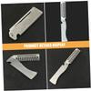 NULYLU Men's Compact Folding Hair Comb Travel Beard Brush Cover Tooth Styling for Men view 2