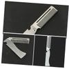 NULYLU Men's Compact Folding Hair Comb Travel Beard Brush Cover Tooth Styling for Men view 4