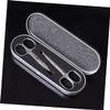 CALLARON 2pcs Stainless Steel Eyebrow Trimmer Safety Hair Trimmer Kit Precision Nose Hair Scissors Edges for Safety Easy to Use view 2