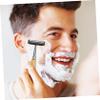 Gatuida 4pcs Eco-friendly Bamboo Handle Stainless Steel Beard Clipper Razor Durable Hair Shaver for Smooth Comfortable Shave Great for Men and Sensitive Skin view 4