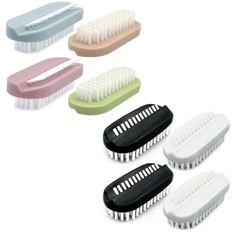 8 PCS Nail Cleaning Brush Two Sided Hand Fingernail Scrub Brush for Men Women Kids