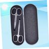 CALLARON 6pcs Stainless Steel Eyebrow Scissors for Men Precision Trimmer Nose Hair Scissors Safe Easy to Use view 3