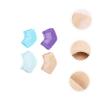 CALLARON 4pairs Moisturizing Gel Heel Socks for Dry Cracked Lotion Treatment Toe Design Unisex Colors Skin Tone view 2