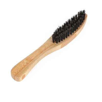 VICASKY 2pcs Professional Beard Brush for Men Long Handle Bristle Hair Brush Mustache Comb Styling Beard Oil Application