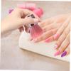 HAPINARY 1set Nail Dust Brush Cup Nail Art Cleaning Brush and Mushroom Design for Manicure Care Tools and Home Use view 2