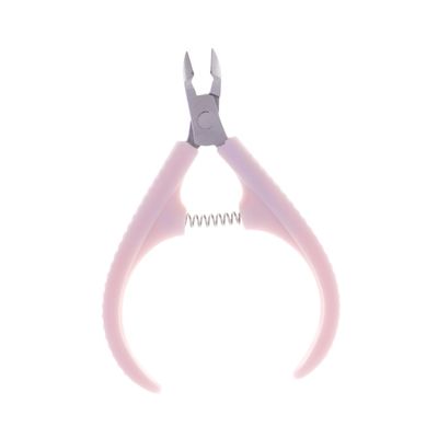 LIFKOME Fashion Cuticle Cutter Stainless Steel Manicure Nipper with Ultra-sharp Precision Blades for Professional Nail Care Pink Color Random