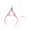 LIFKOME Fashion Cuticle Cutter Stainless Steel Manicure Nipper with Ultra-sharp Precision Blades for Professional Nail Care Pink Color Random view 2
