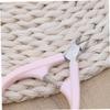 LIFKOME Fashion Cuticle Cutter Stainless Steel Manicure Nipper with Ultra-sharp Precision Blades for Professional Nail Care Pink Color Random view 3