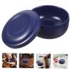 DEARMAMY 2pcs Stainless Steel Shaving Bowl for Men Multi-purpose Soap Cup for Lathering Facial Cleansing and Grooming Compact Design for Home and Travel Use view 4