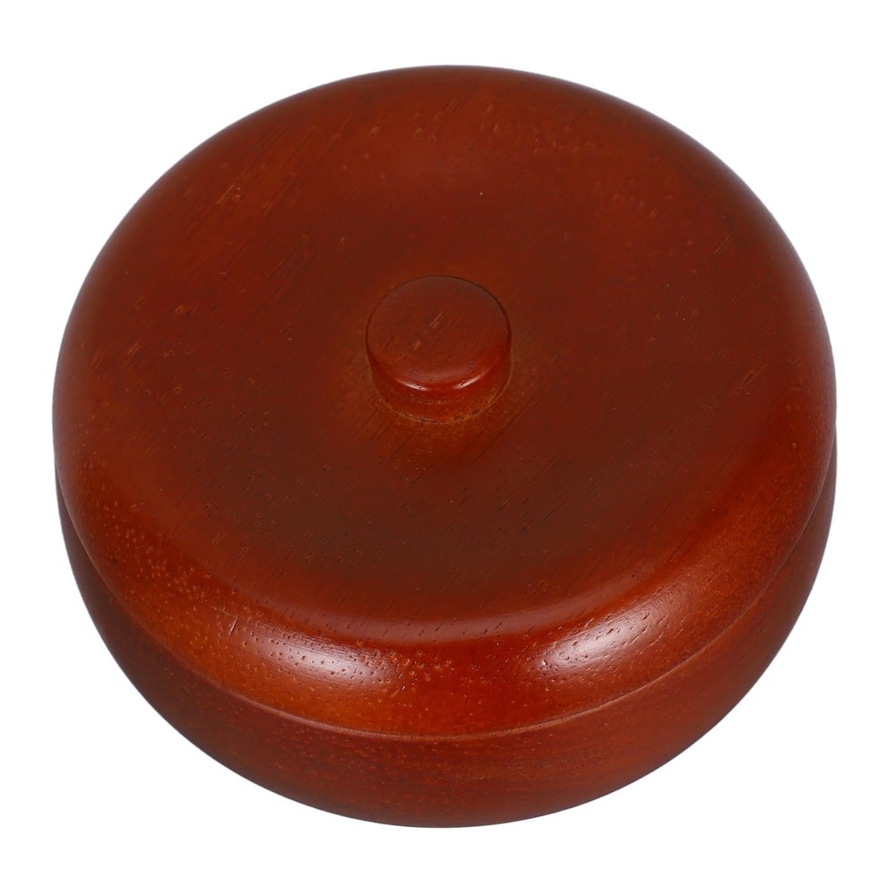 Alipis Elegant Wood Shaving Soap Bowl Barber Cup Lid Box Beard Lathering Bowl for Men's Facial Care