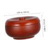 Alipis Elegant Wood Shaving Soap Bowl Barber Cup Lid Box Beard Lathering Bowl for Men's Facial Care view 2