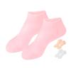 DEARMAMY 1pair Moisturizing Silicone Socks for Women Gel Foot Covers for Cracked Heels Soft Skin for Overnight view 1