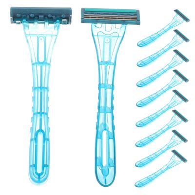 Vaguelly 20pcs Disposable Razors for Men and Women Stainless Steel Shaving Tool Set Comfortable Travel Shaver for Sensitive Skin Multi-Use Hair Removal