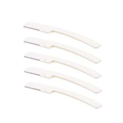 IWOWHERO Folding Eyebrow Razor 9 Pieces Facial Razor for Women Easy to Clean Portable Eyebrow Trimmer Professional Salon Results for Home Travel