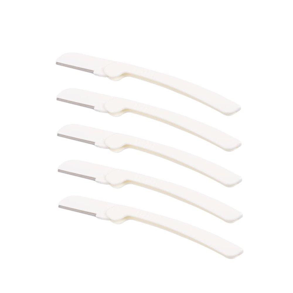 IWOWHERO Folding Eyebrow Razor 9 Pieces Facial Razor for Women Easy to Clean Portable Eyebrow Trimmer Professional Salon Results for Home Travel