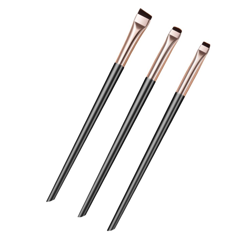 Beaupretty 1set Travel Makeup Kit Angle Eyeliner Brush Eyebrow Brush Eyeshadow Set Grey Eyeliner Tool Korean Makeup Eye Applicator