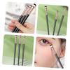 Beaupretty 1set Travel Makeup Kit Angle Eyeliner Brush Eyebrow Brush Eyeshadow Set Grey Eyeliner Tool Korean Makeup Eye Applicator view 3
